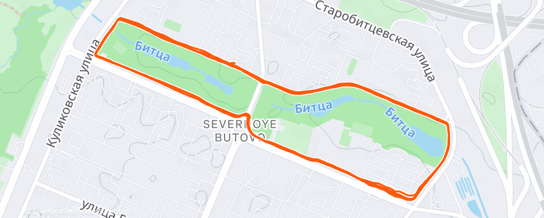 Карта физической активности (Lunch Run)