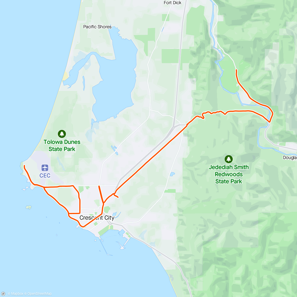 活动地图，Redwoods-Coast