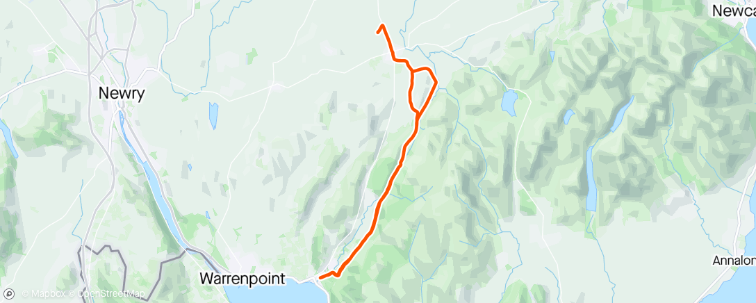Map of the activity, Retro GT MTB Spin