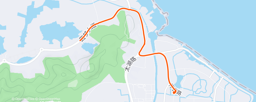 Map of the activity, Morning Ride