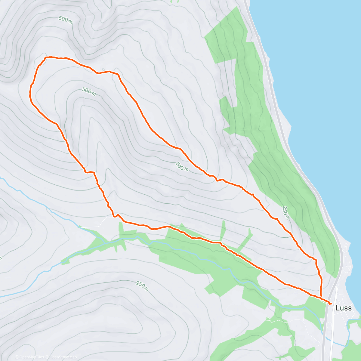 Карта физической активности (Beinn Dubh/Glen Striddle horseshoe)