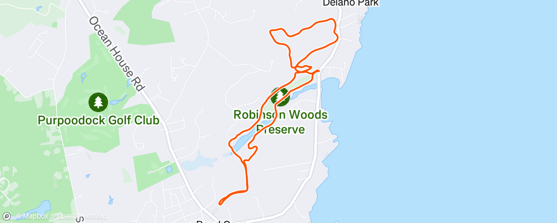 Map of the activity, Morning Trail Run