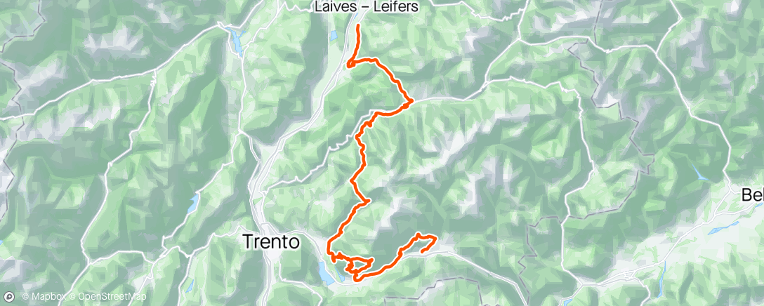 Map of the activity, Etapa 4 Tour de los Alpes