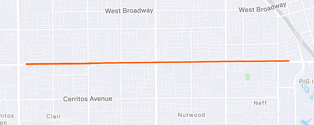 Map of the activity, BOS | W2 D5 | Tempo Intervals