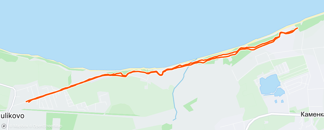 Map of the activity, Morning Run