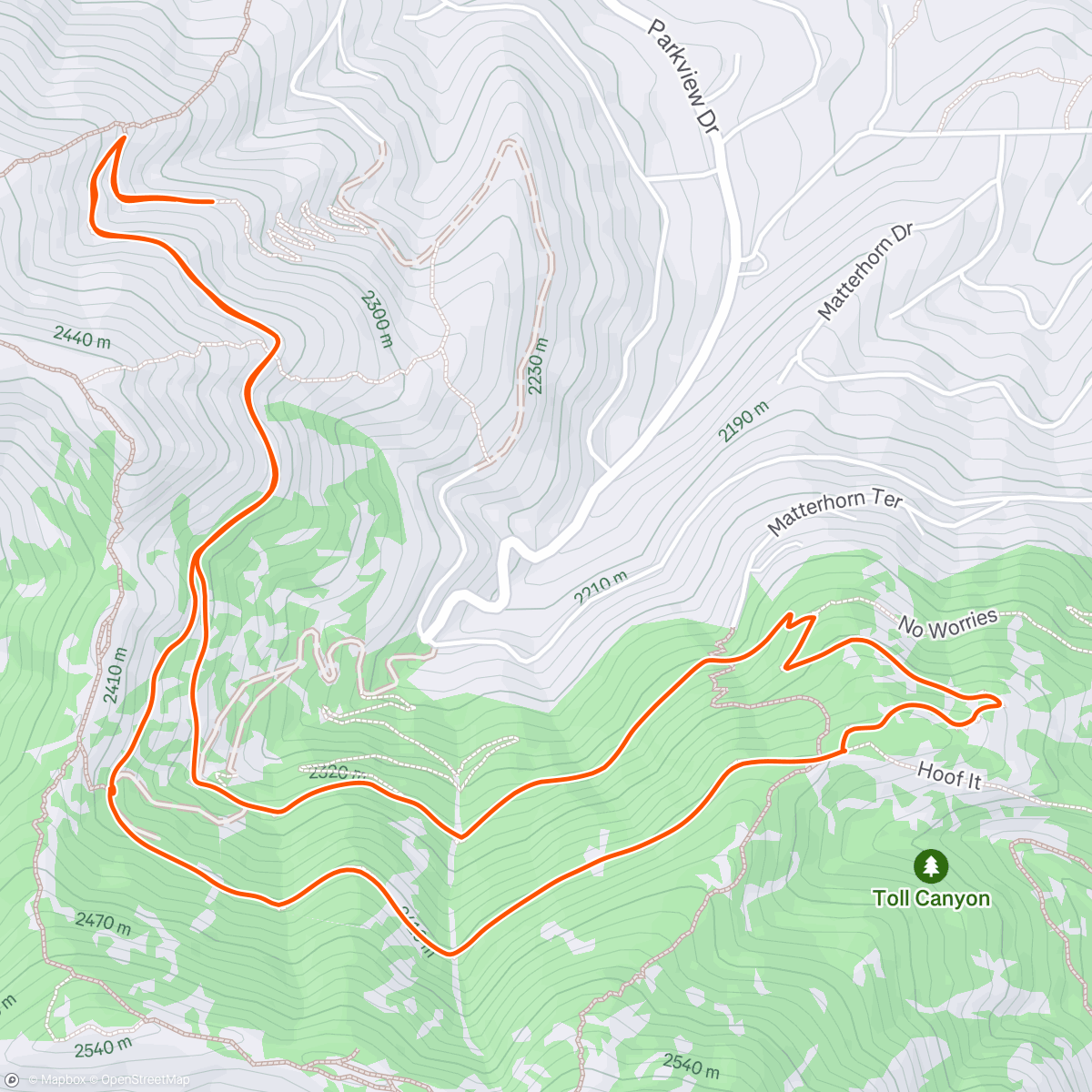 Map of the activity, Morning Ride