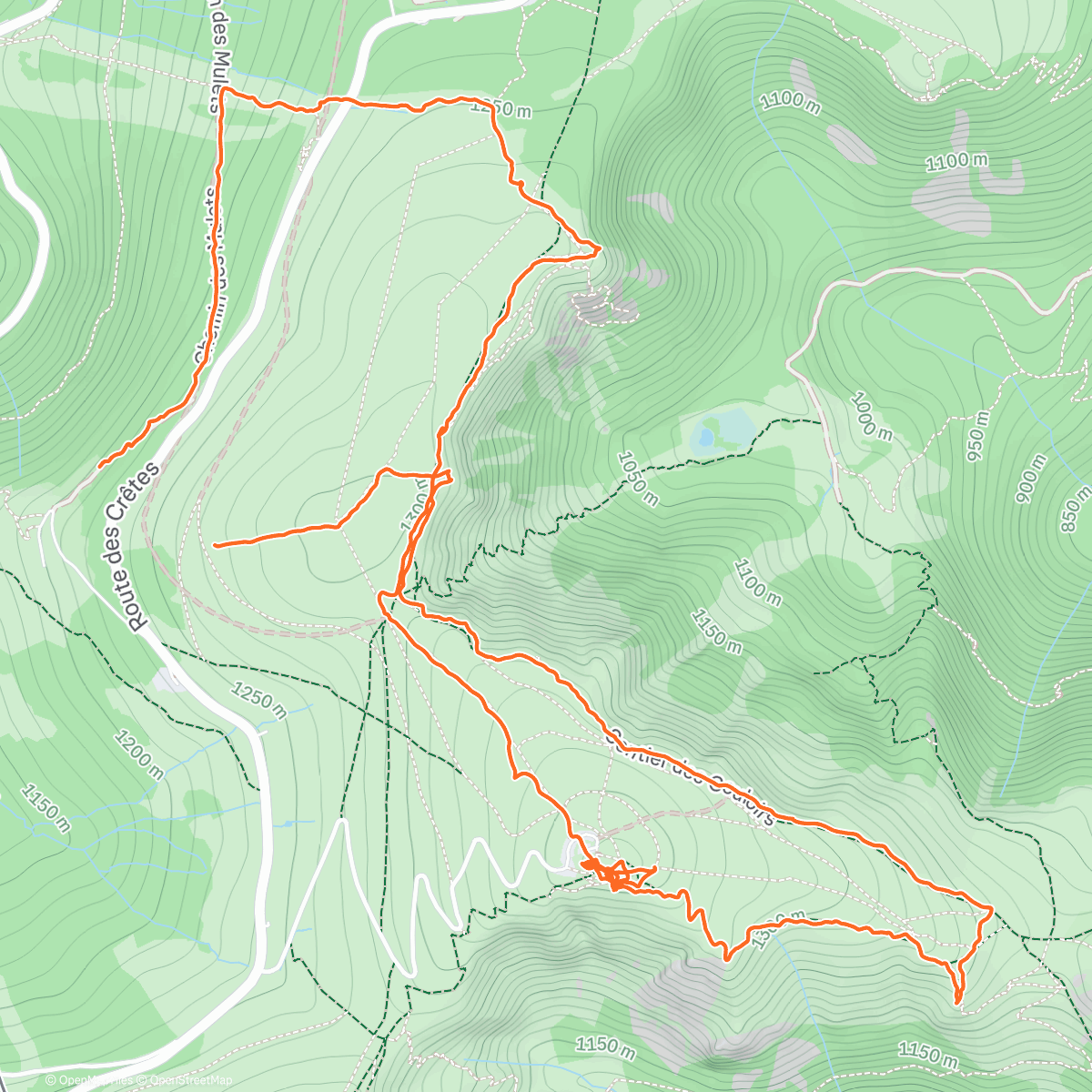 Map of the activity, Refuge du Sotré - Ancienne piste de Retournement - Col du Falimont - Col de Schafferthal - Hohneck