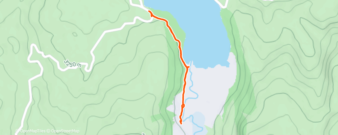 Map of the activity, Caminatas de pre temporada
