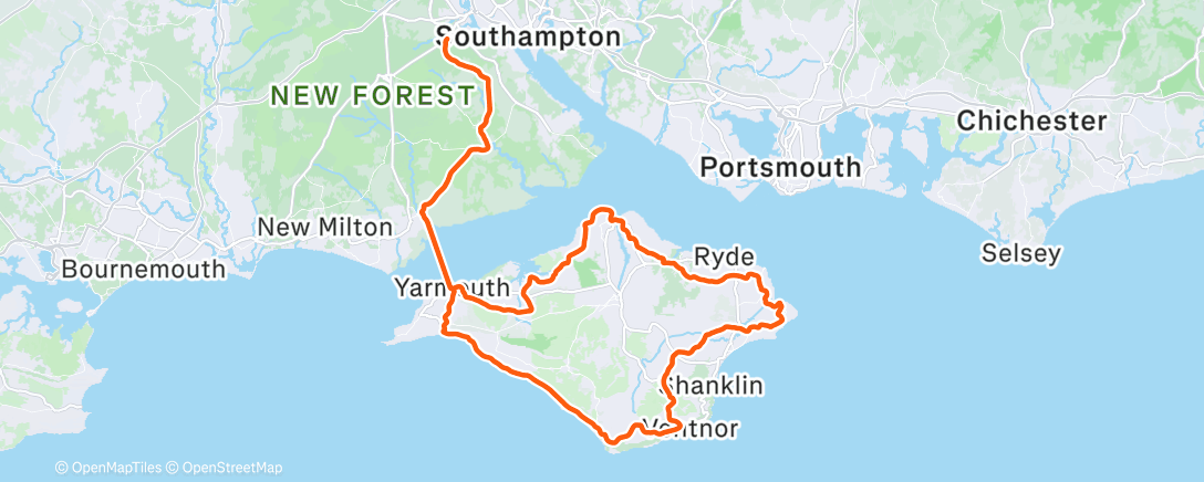 Map of the activity, Morning Ride