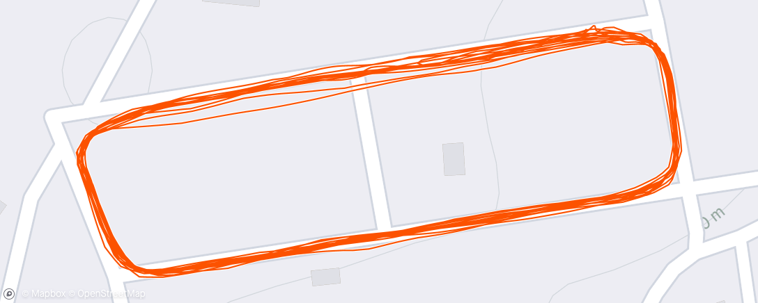 Map of the activity, Evening Run