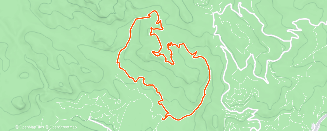 Map of the activity, Lunch Hike
