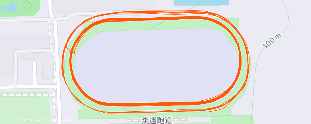 Map of the activity, 跑步訓練｜逢甲大學體育場