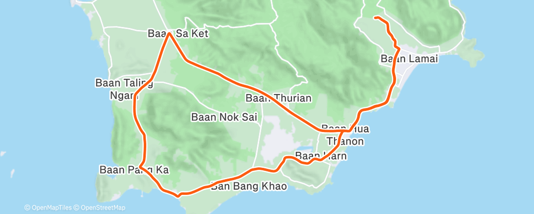 Map of the activity, Morning Ride