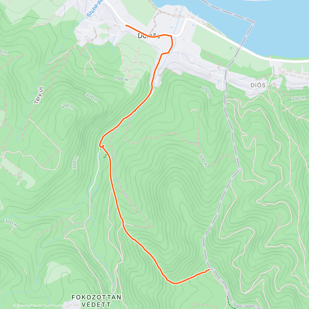 Map of the activity, Lunch Walk