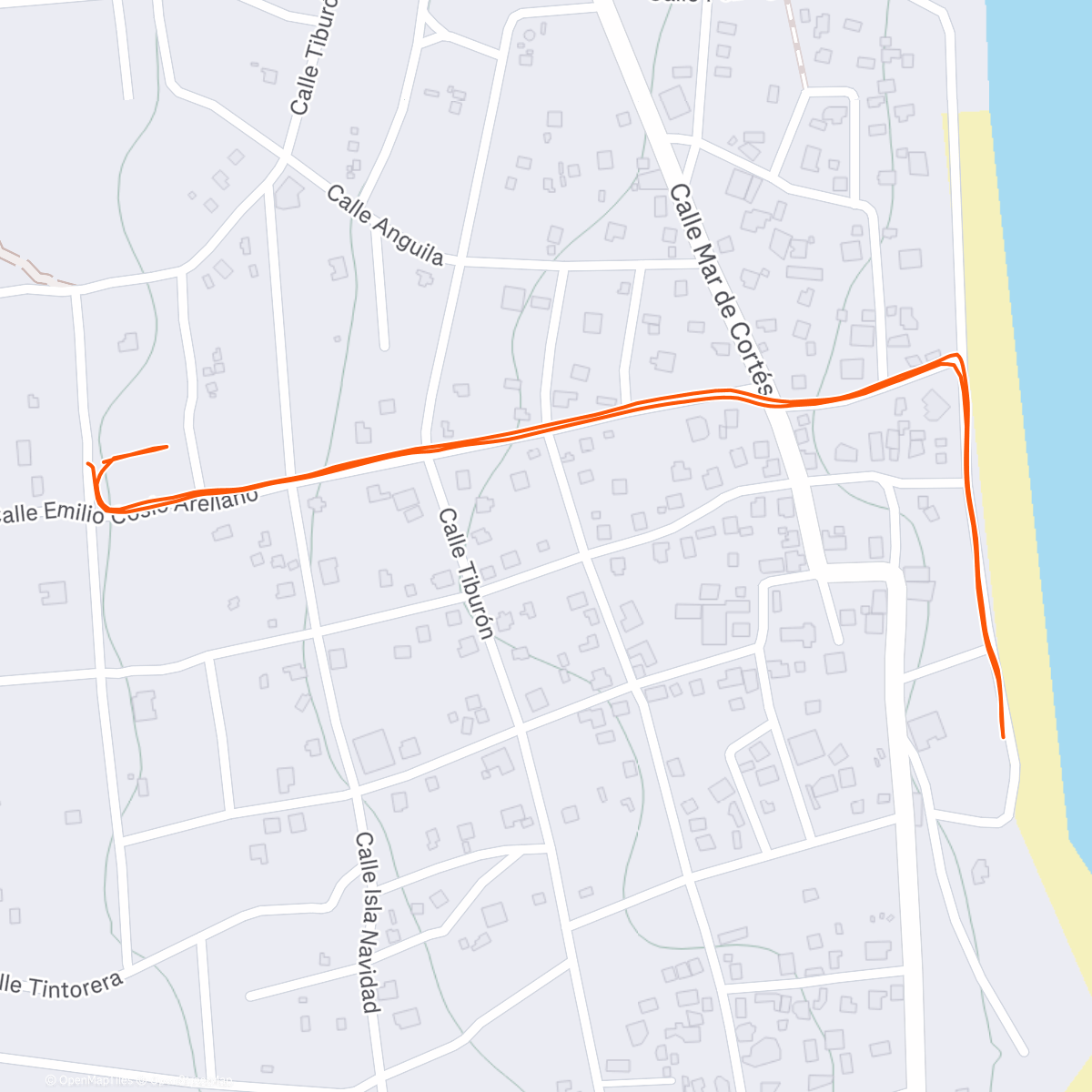 Map of the activity, Sunrise coffee walkies