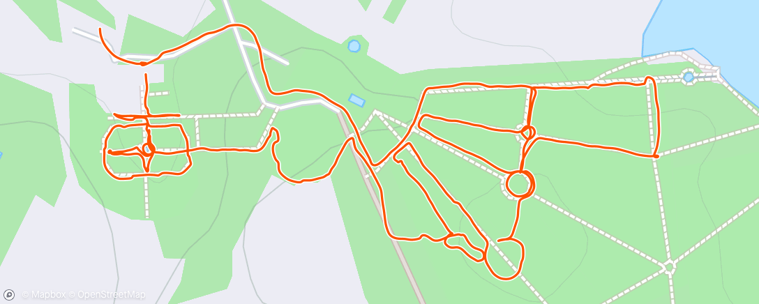 Map of the activity, Faringdon, Buscot Park