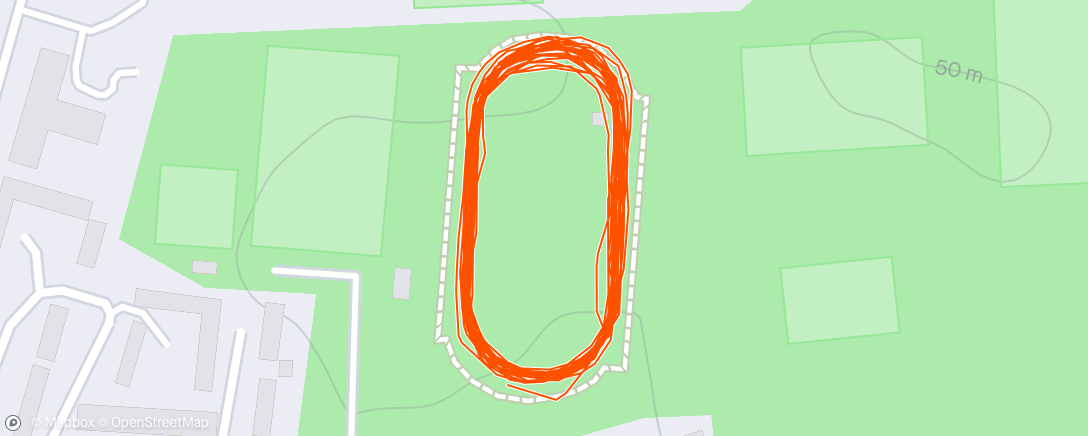 Map of the activity, Track session. Reverse pyramid. Could tell I hadn’t done that one in a while…. 😵