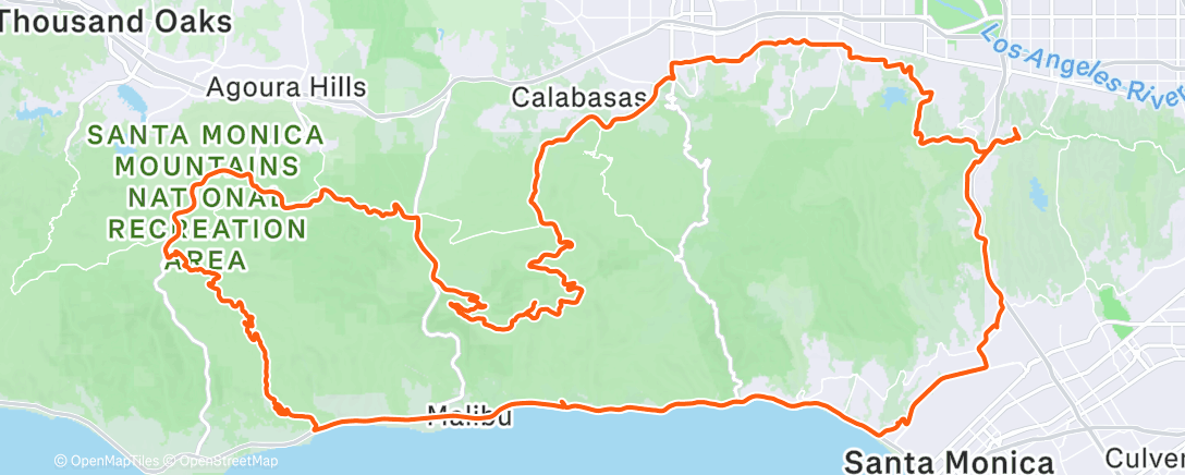 Map of the activity, Morning Ride