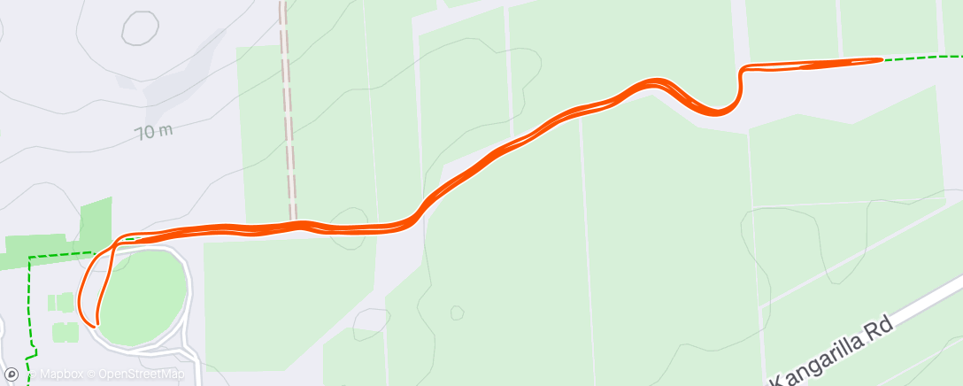 Map of the activity, Morning Run
