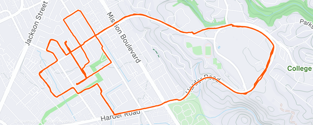 Map of the activity, Morning Walk