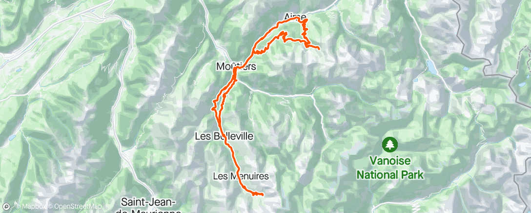 Map of the activity, La plagne #8