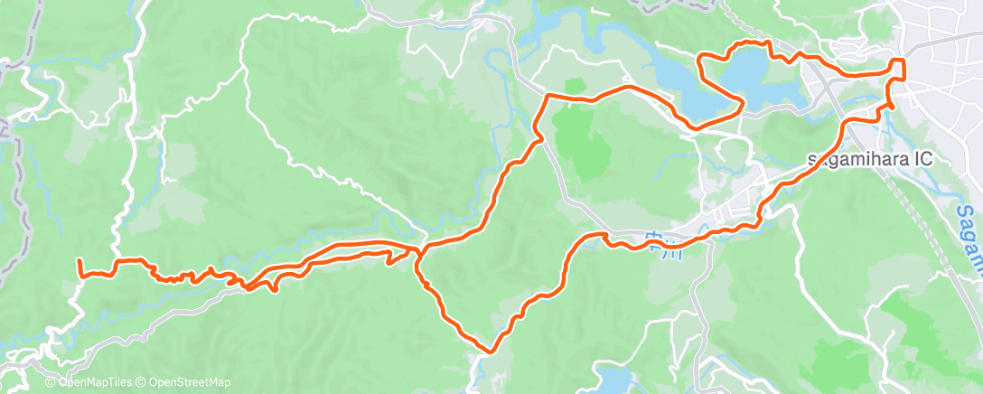 Map of the activity, ランチタイム ライド