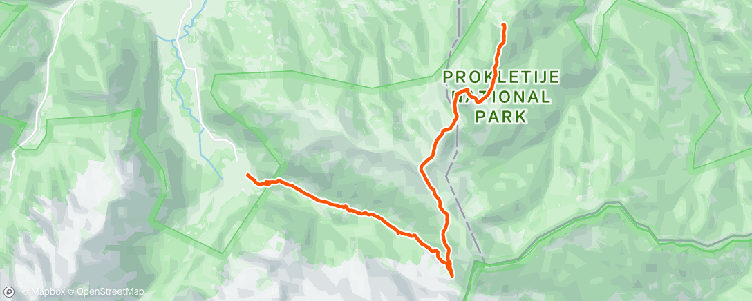 Map of the activity, Plav to Vusanje