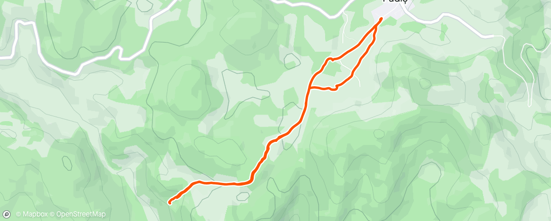 Mapa da atividade, Lunch Hike