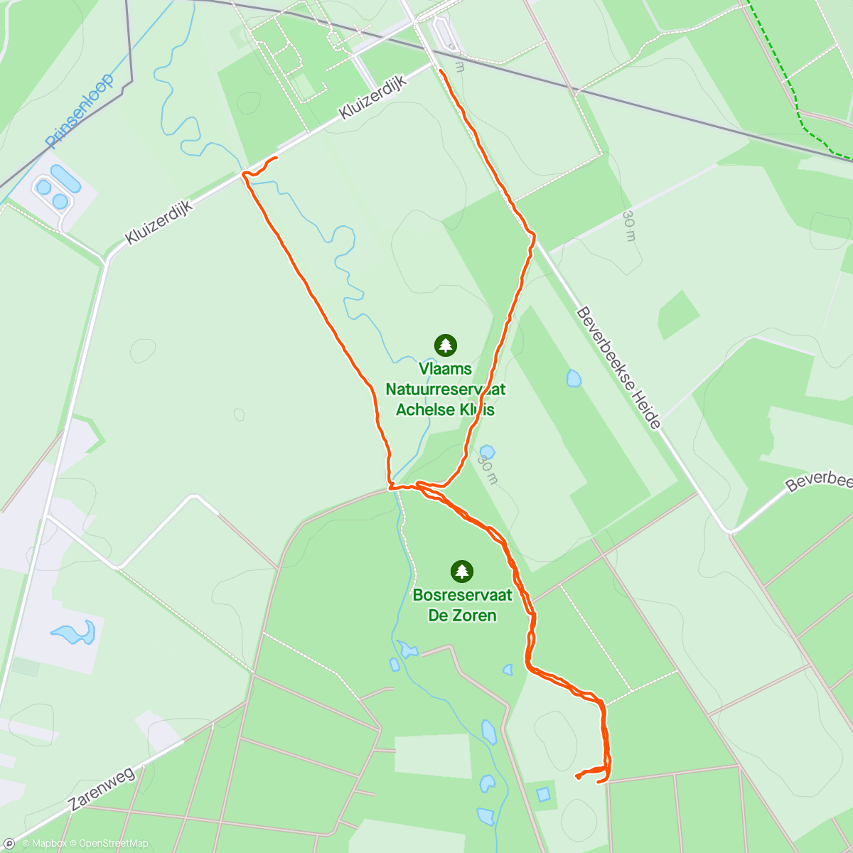 Map of the activity, Grensgeval