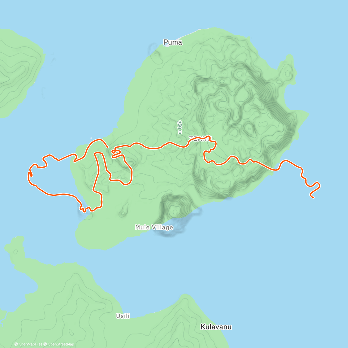 Map of the activity, Provant el genoll, 45mZwift - The Magnificent 8 in Watopia