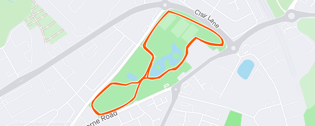 Map of the activity, Morning Run