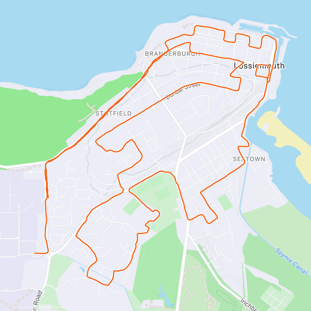 Map of the activity, 7.5mi Long Run