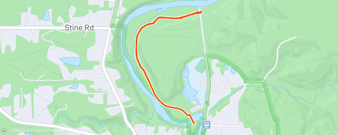 Map of the activity, Afternoon Walk