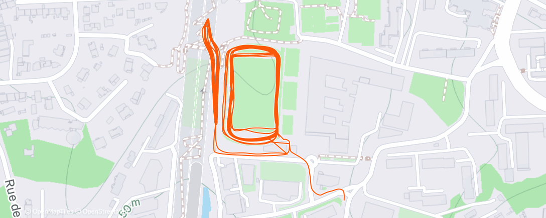 Map of the activity, 10 côtes de 40'' avec Brice