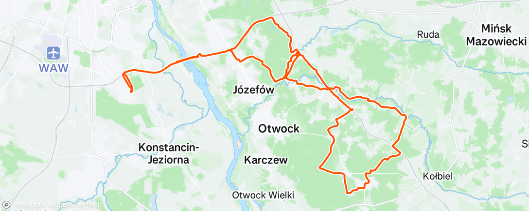 Map of the activity, Morning Ride