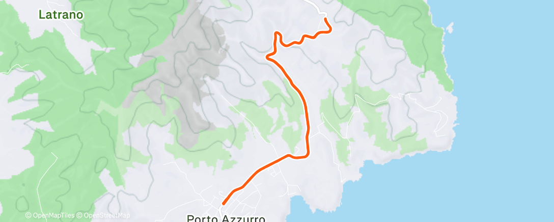 Map of the activity, 10k con Jacopo