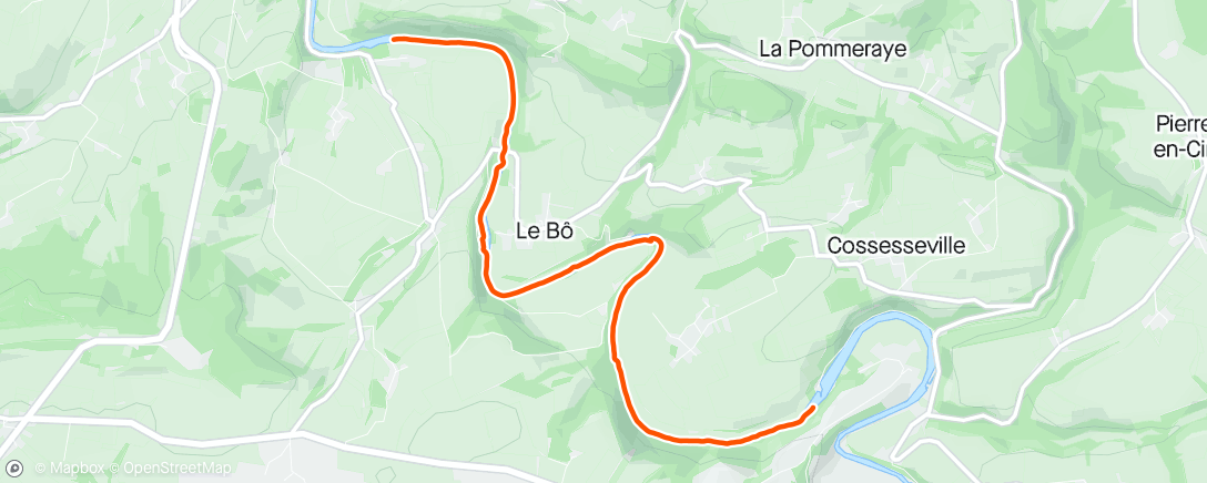 Kaart van de activiteit “Pont d ouilly/Clecy à canoë 👌👍13km”