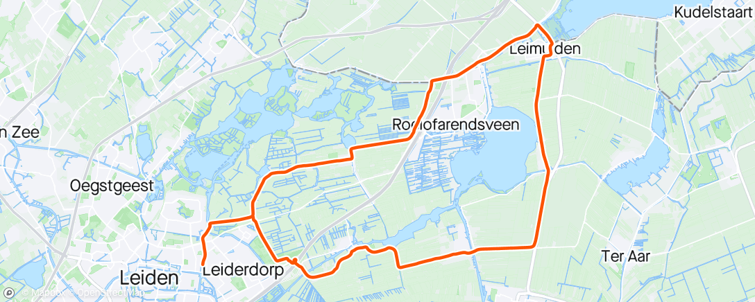 Map of the activity, Uurtje donkergrijs
