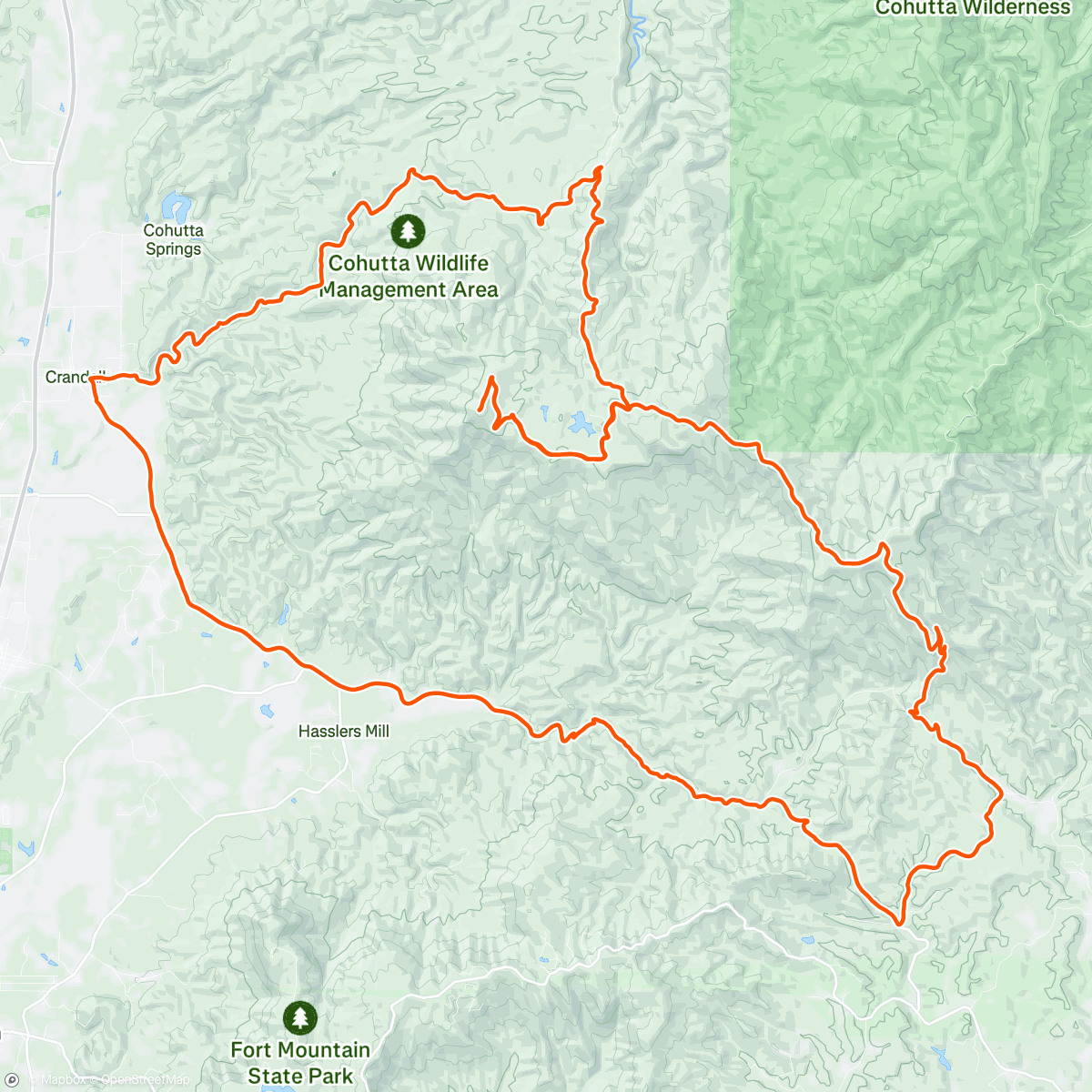 Map of the activity, Mulberry Mayhem loop