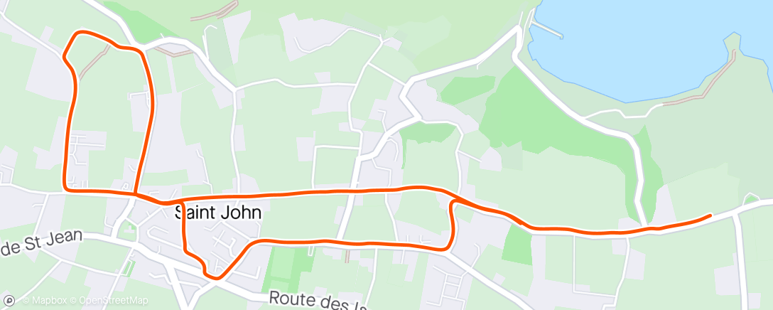 Map of the activity, Detour on the commute to run here instead