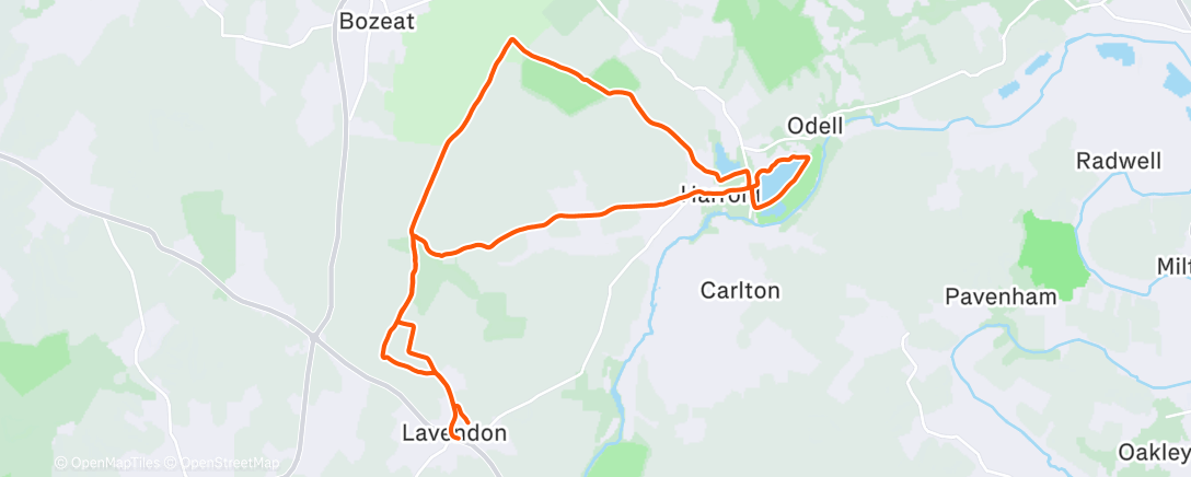 Map of the activity, Morning Trail Run