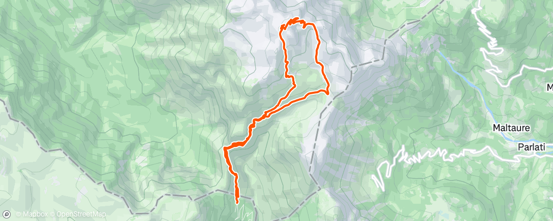 Map of the activity, Carega
