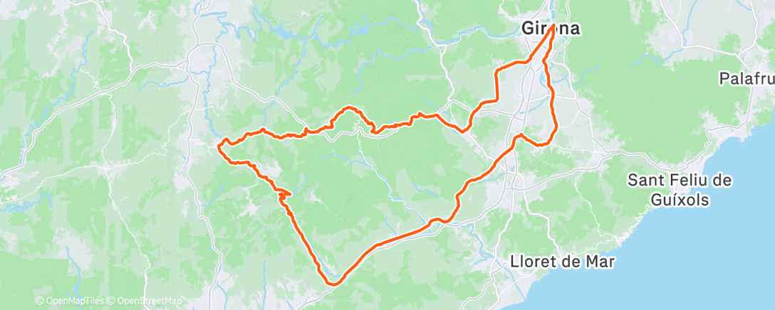 Map of the activity, Morning Ride