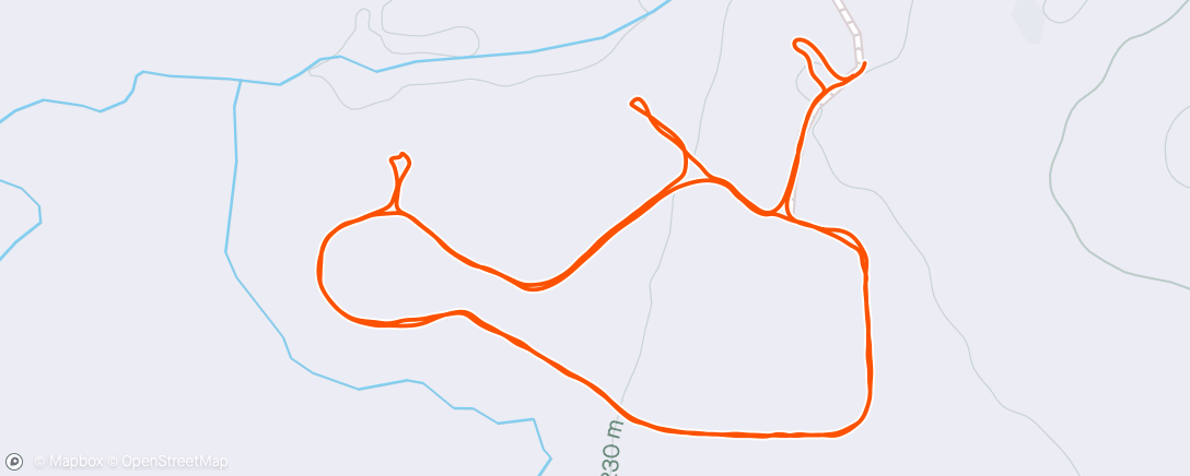Map of the activity, Boot Break-in hike. 42F
