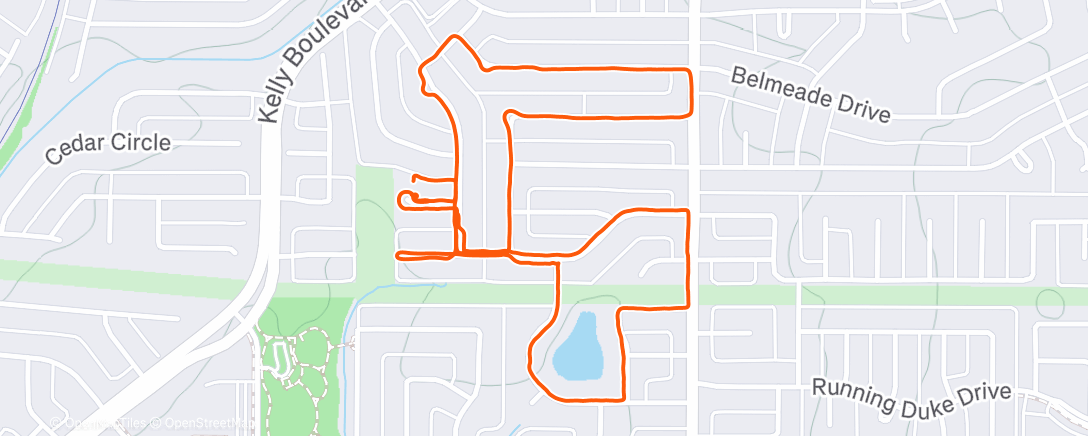 Map of the activity, Lunch Run