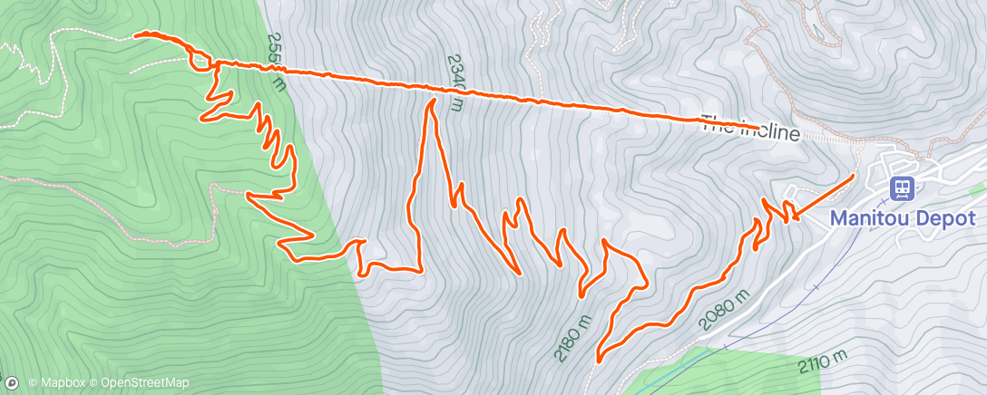 Map of the activity, Incline time 😎