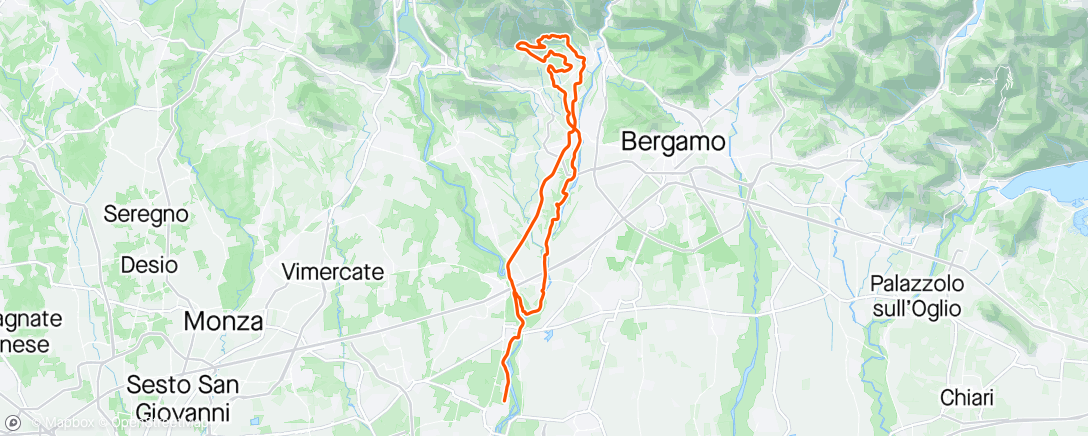 Map of the activity, BergamoGRaVel: Albenza Gravel! CINTURATO un' altra volta mi hai fregato!!! 🤬🤬🤬