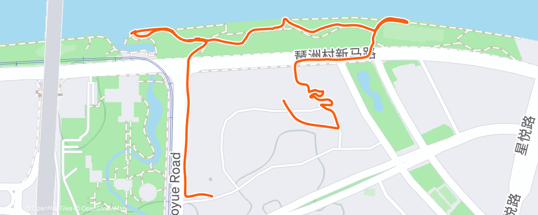 Map of the activity, Дневная прогулка