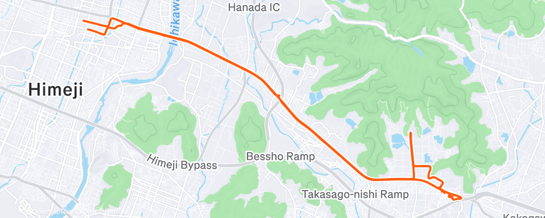 Карта физической активности (午後のライド)