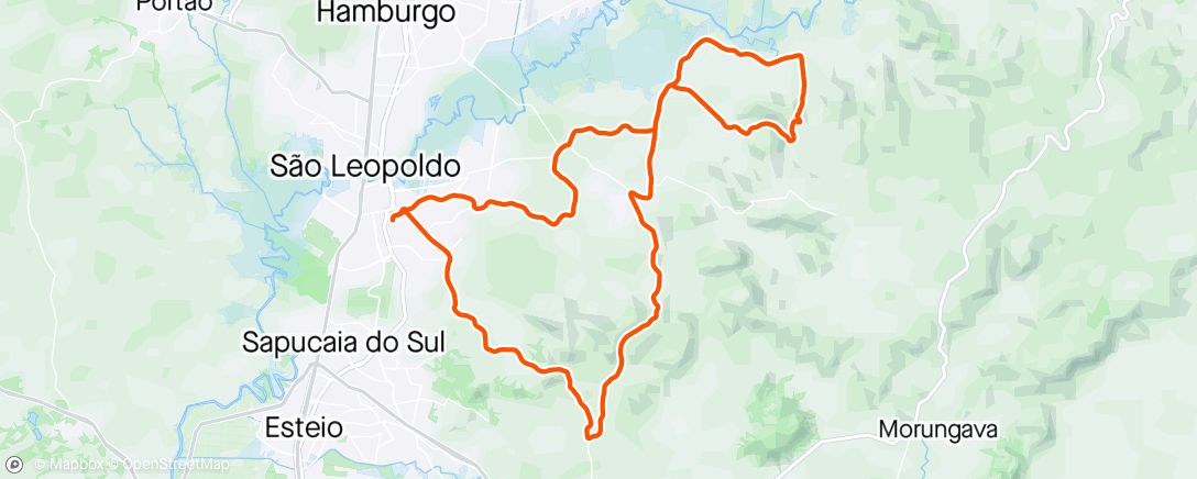 Map of the activity, Pedal do “galo”